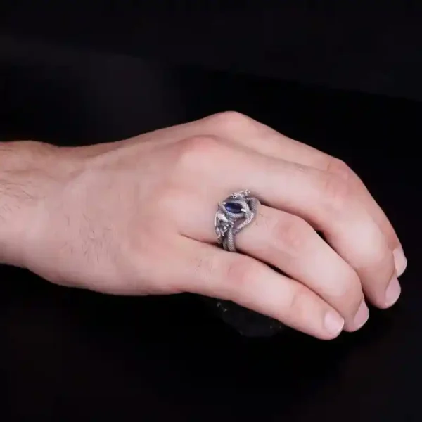 aragorn ring of barahir on a mens hand