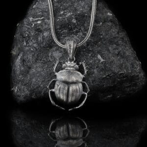 The Beetle Necklace Sterling Silver is a product of high class craftsmanship and intricate designing. It's solid structure makes it a perfect piece to use as an everyday jewelry to elevate your style.