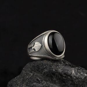 The Gladiator Ring Sterling Silver is a product of high class craftsmanship and intricate designing. It's solid structure makes it a perfect piece to use as an everyday jewelry to elevate your style.