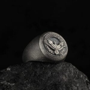 The Celtic Raven Ring is a product of high class craftsmanship and intricate designing. It's solid structure makes it a perfect piece to use as an everyday jewelry to elevate your style.