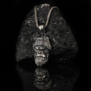 The Gangster Monkey Necklace is a product of high class craftsmanship and intricate designing. It's solid structure makes it a perfect piece to use as an everyday jewelry to elevate your style.