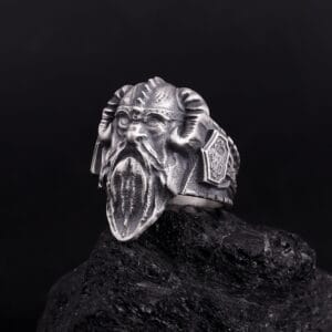 viking silver ring