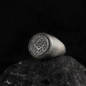 masonic ring is a sterling silver jewelry that represent freemasons