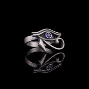 eye of horus ring is a product of high quality sterling silver. It is inspired by ancient egypt mythology.
