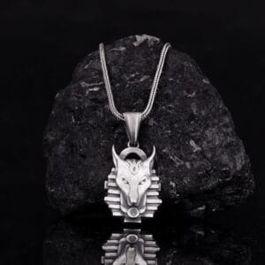 The Anubis Necklace Sterling Silver is a product of high class craftsmanship and intricate designing. It's solid structure makes it a perfect piece to use as an everyday jewelry to elevate your style.